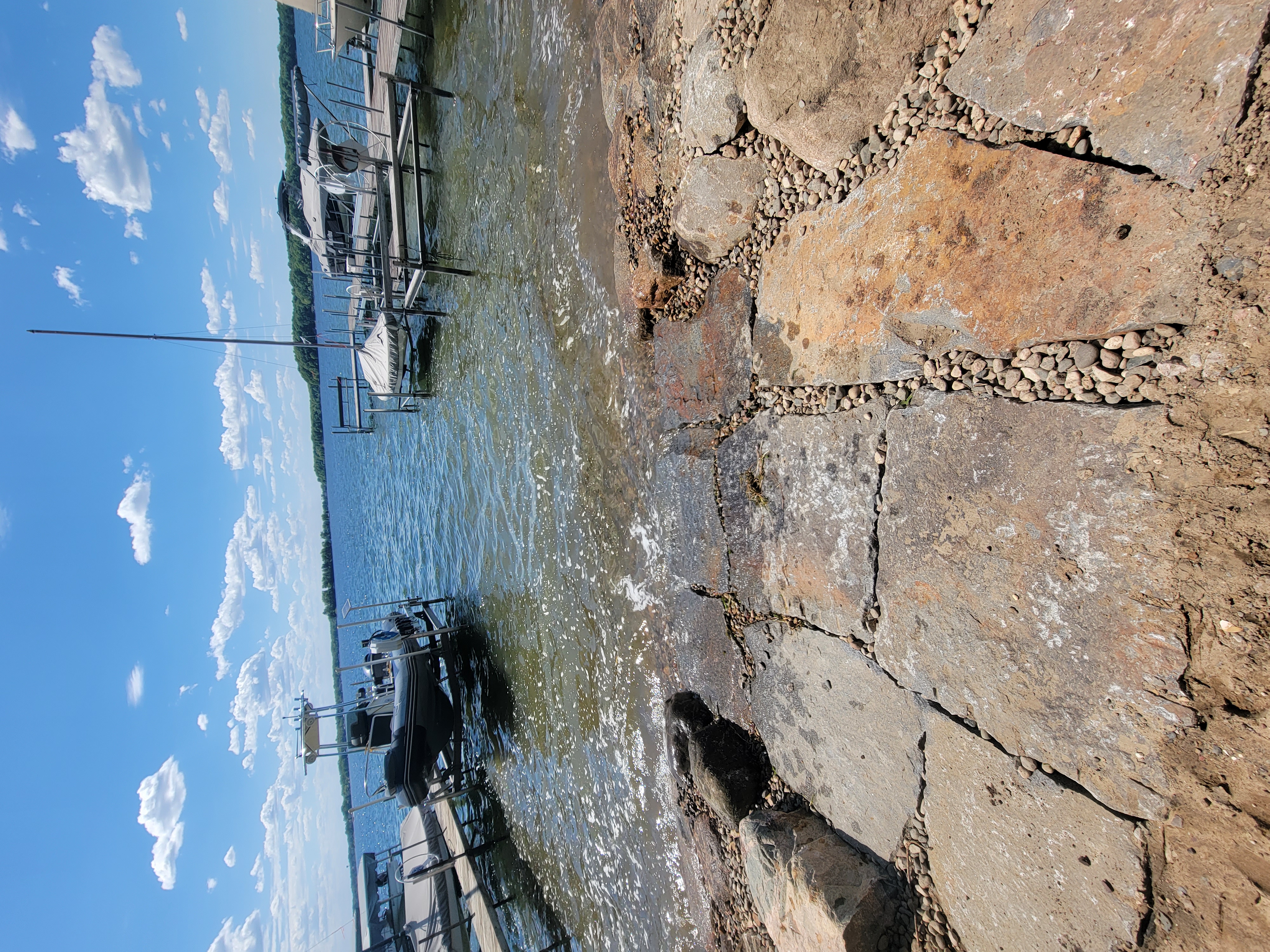 Lake shoreline erosion control