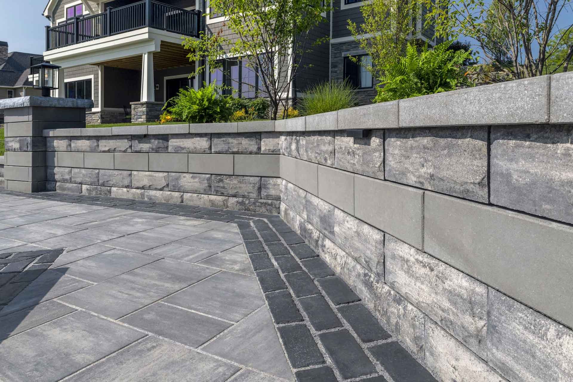 Granite Retaining Wall