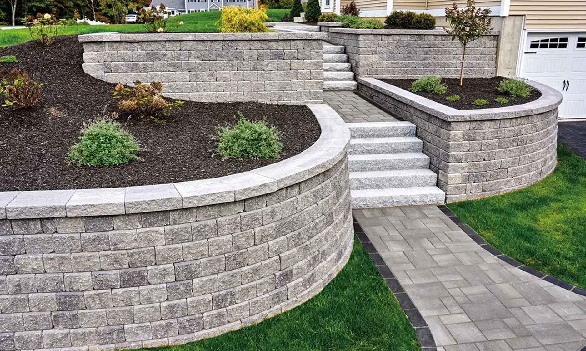 Granite Retaining Wall