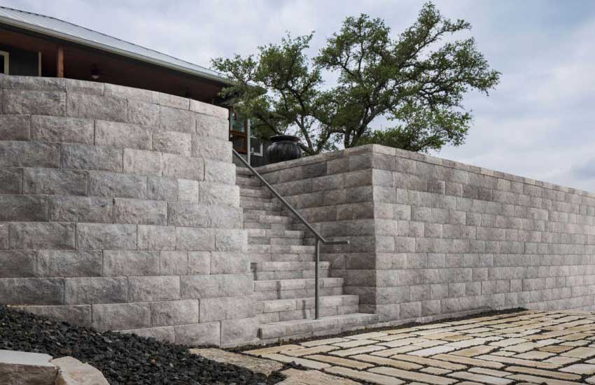 Granite Retaining Wall